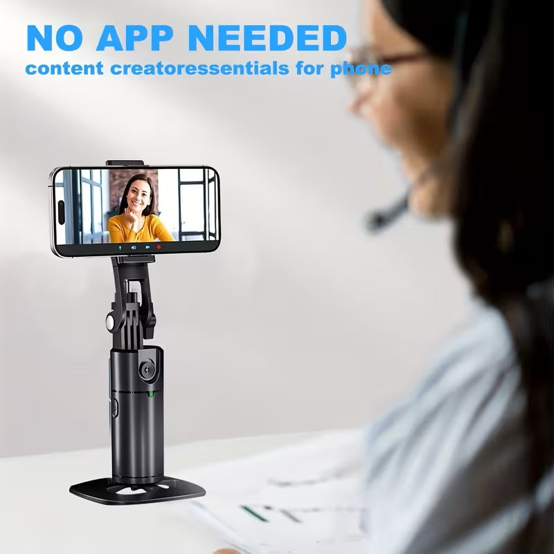 Auto Face Tracking Tripod 360° Rotation Desk Stand