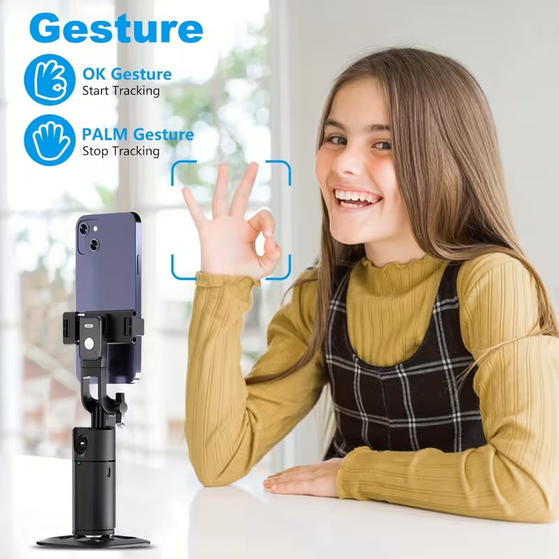 Auto Face Tracking Tripod 360° Rotation Desk Stand