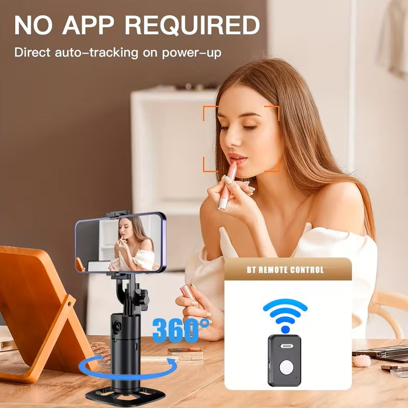 Auto Face Tracking Tripod 360° Rotation Desk Stand