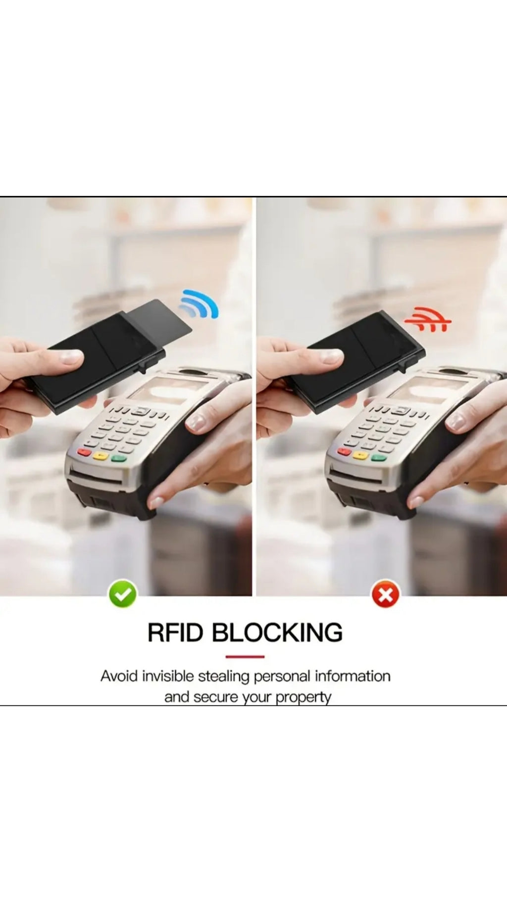 Side-pop RFID Blocking Aluminum Alloy Wallet