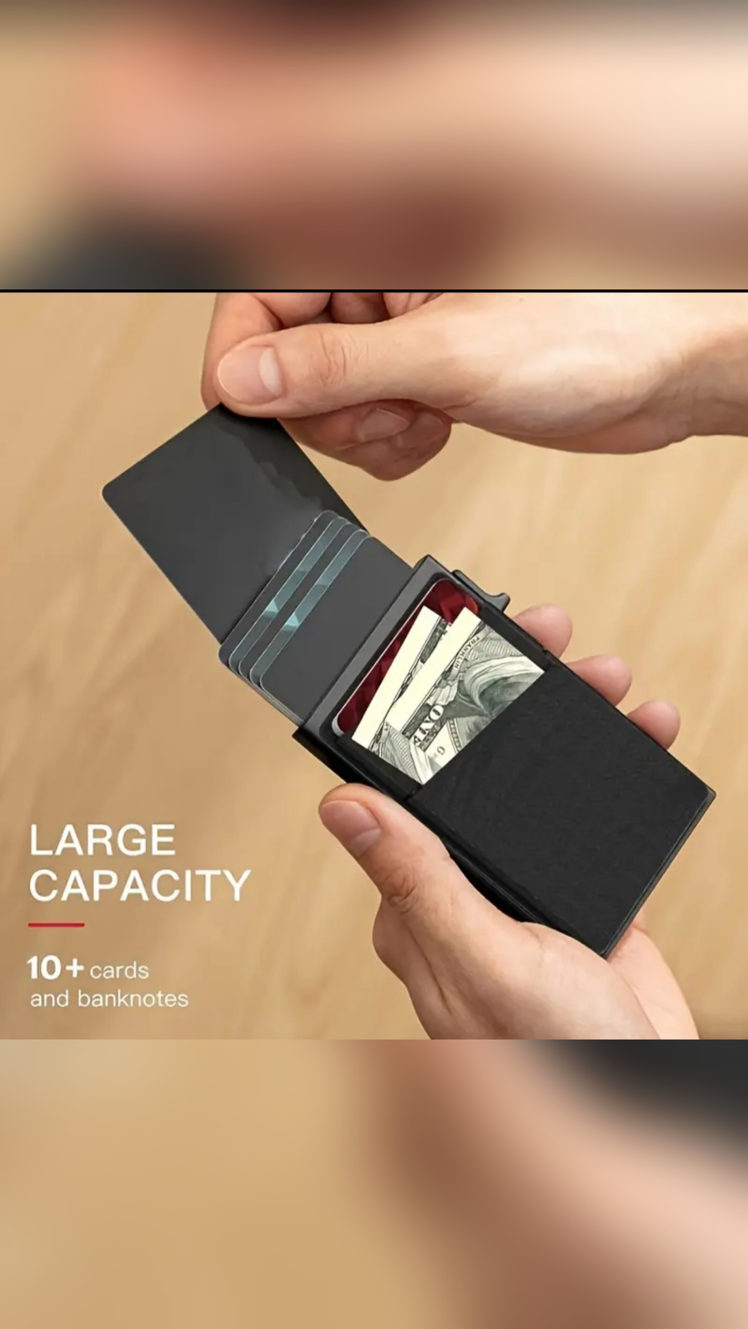 Side-pop RFID Blocking Aluminum Alloy Wallet