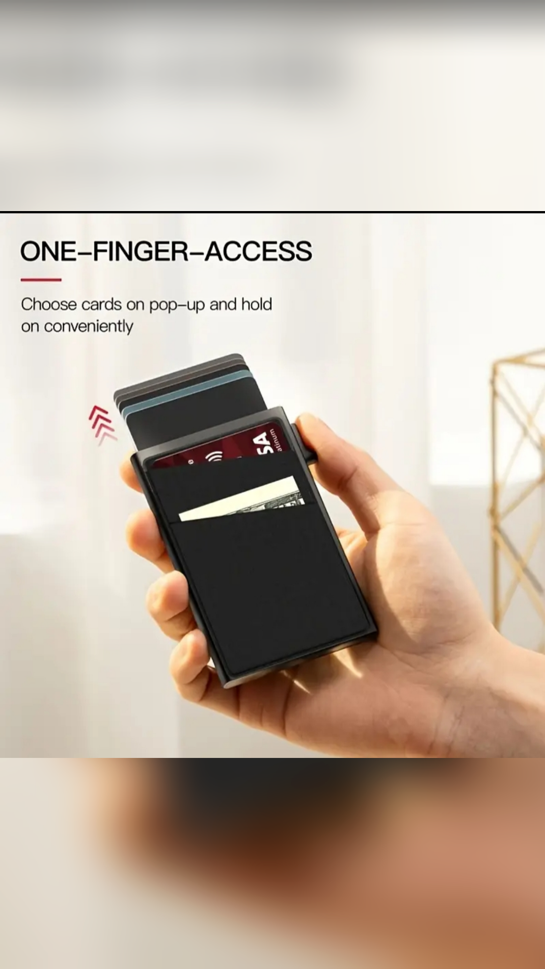Side-pop RFID Blocking Aluminum Alloy Wallet