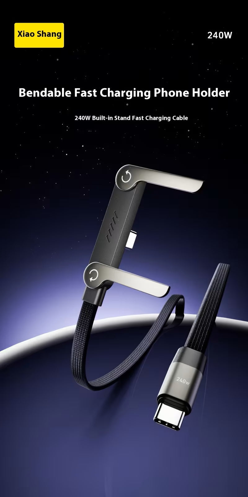 Phone Stand Charging Cable